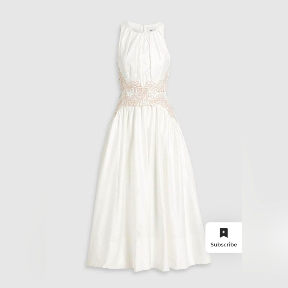 Aje Botanical Sculptura Midi Dress, AU 16/US12